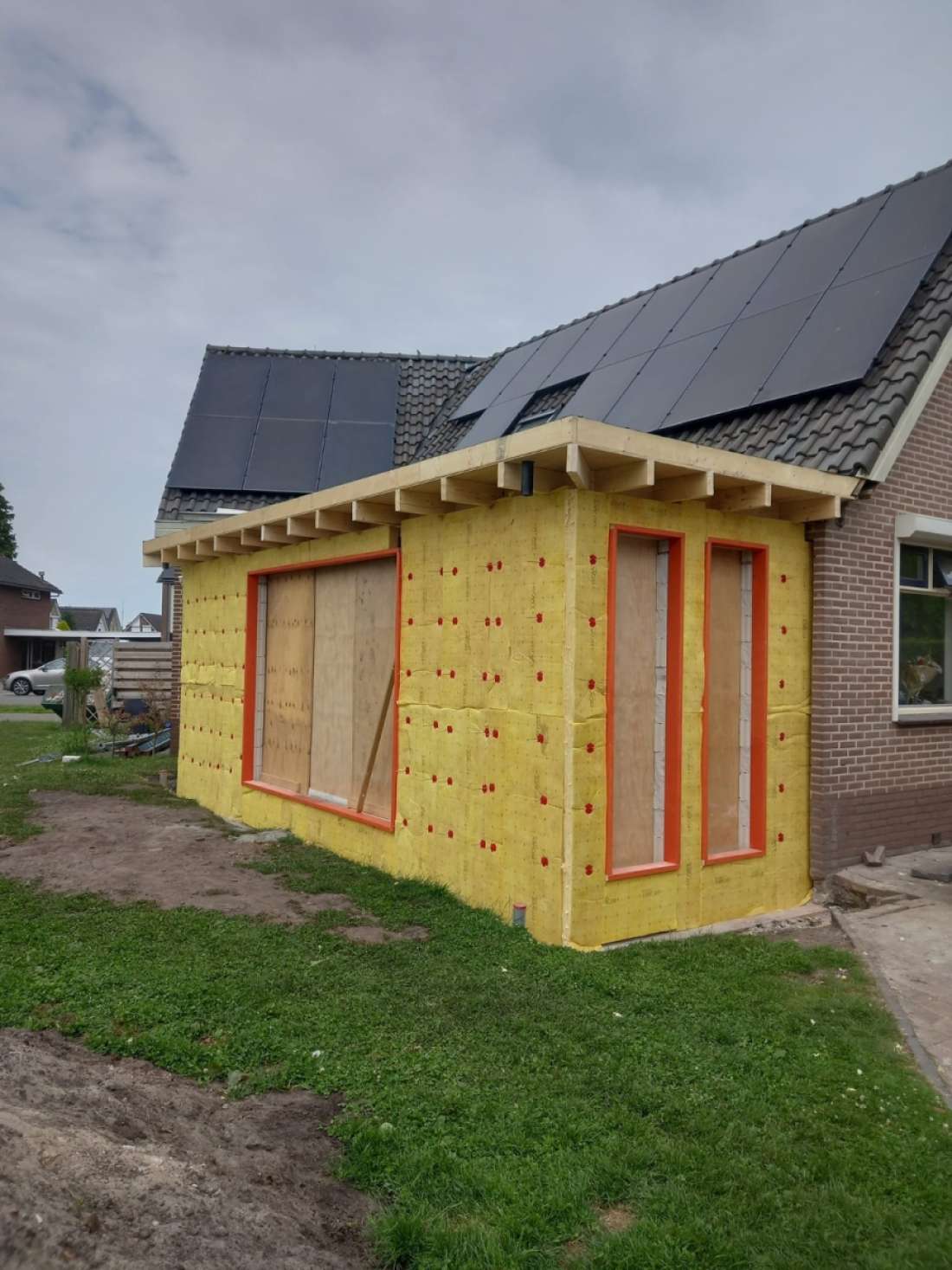 Realisatie aanbouw aan woning